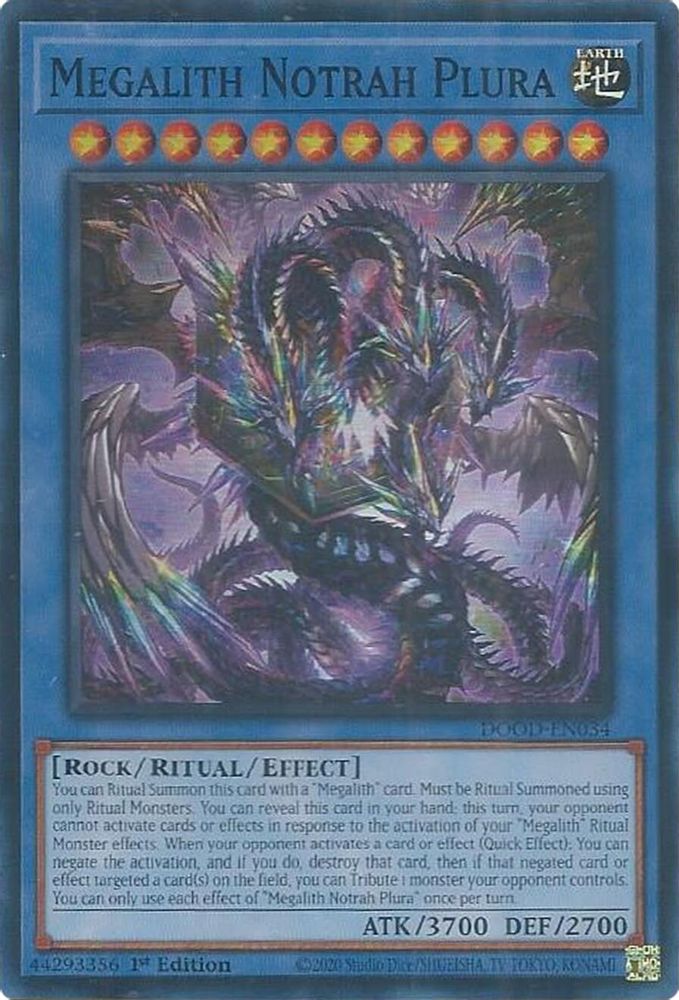 Megalith Notrah Plura (DOOD-EN034) - Super Rare