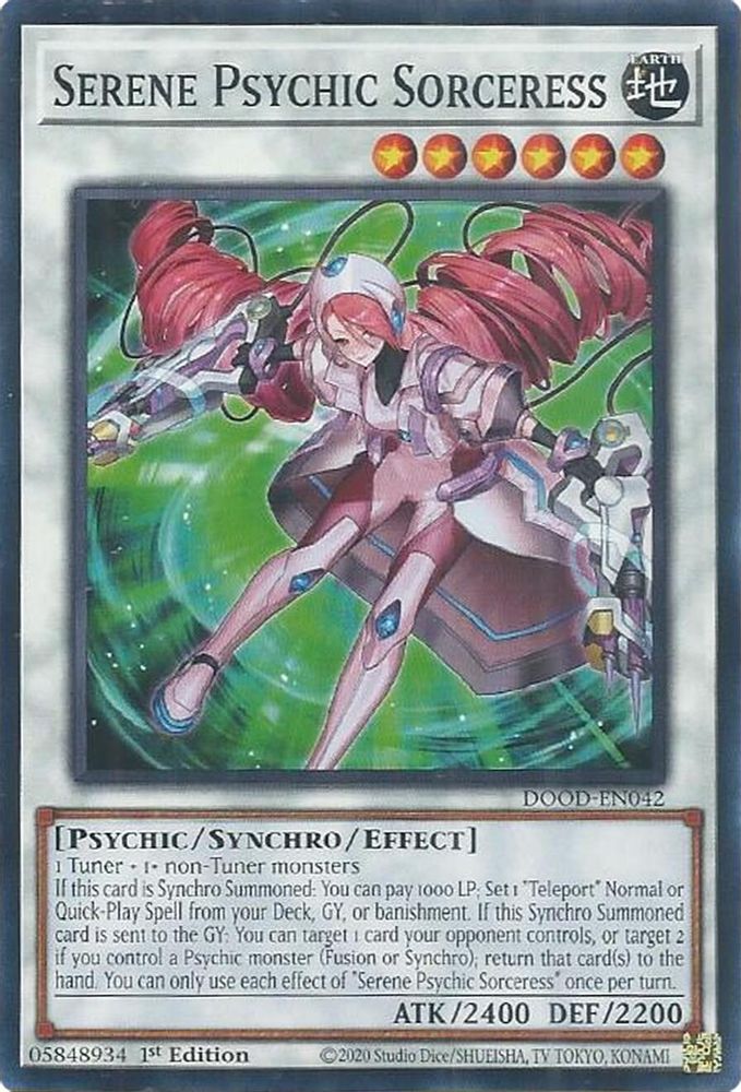 Serene Psychic Sorceress (DOOD-EN042) - Common