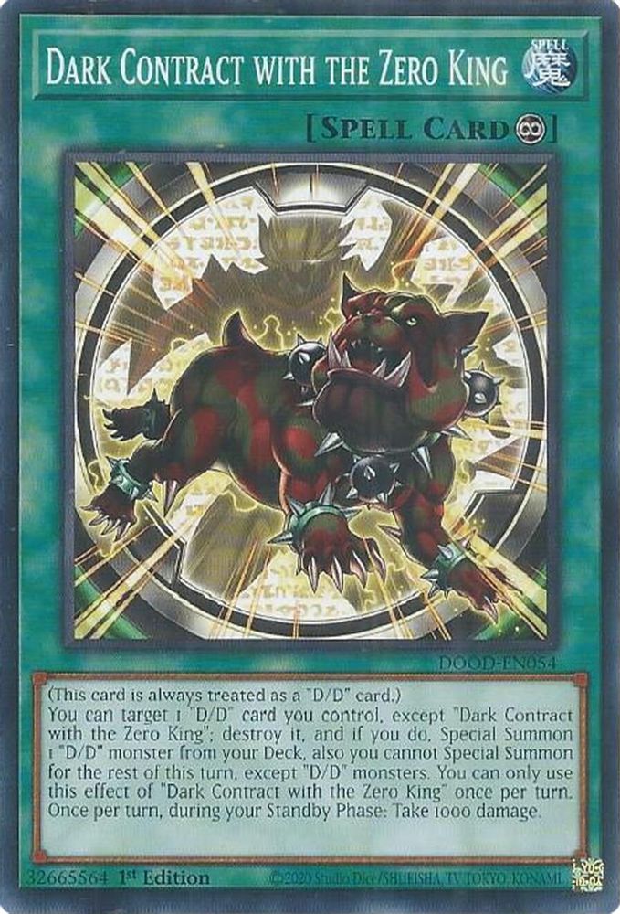 Dark Contract with the Zero King (DOOD-EN054) - Common