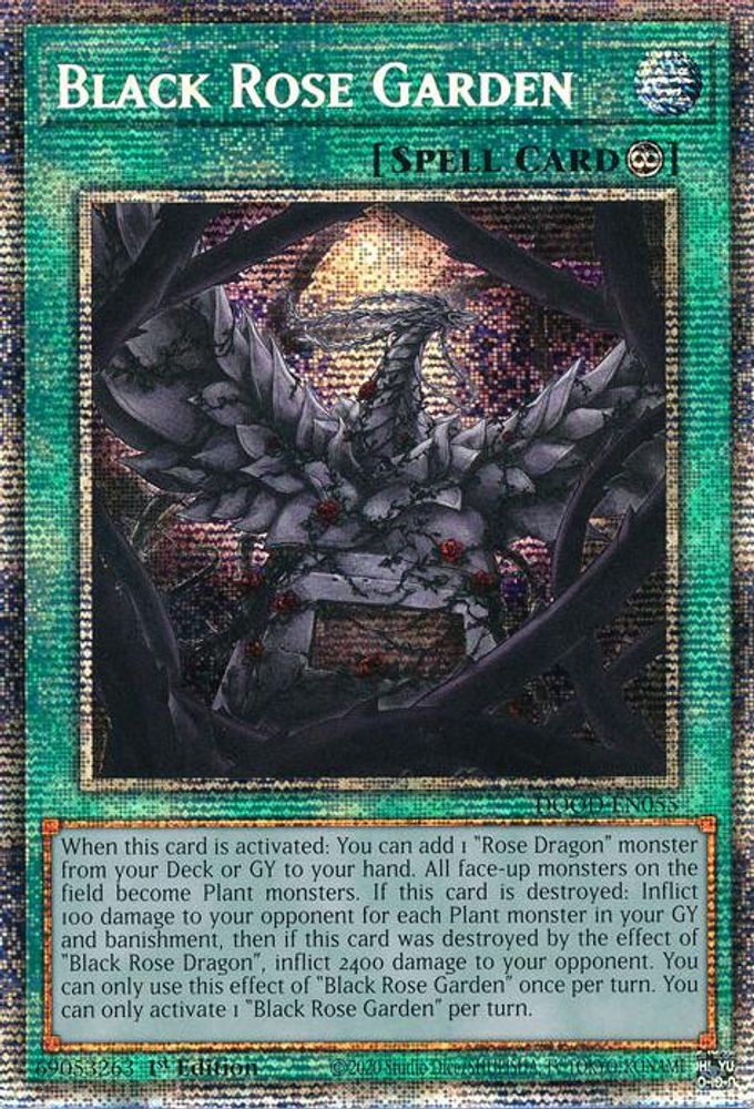 Black Rose Garden (Starlight Rare) (DOOD-EN055) - Starlight Rare