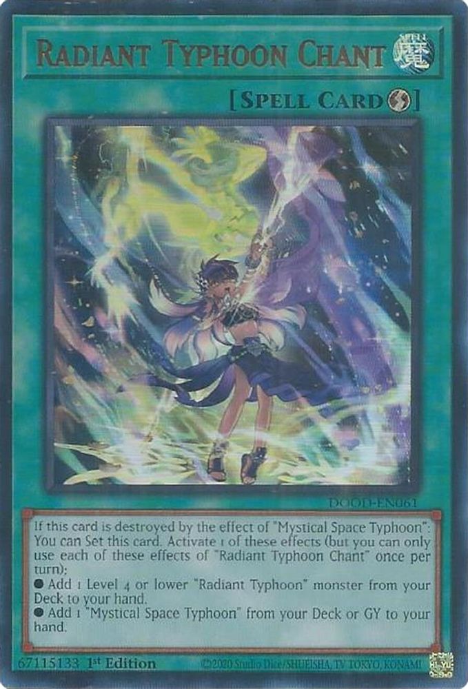 Radiant Typhoon Chant (DOOD-EN061) - Ultra Rare