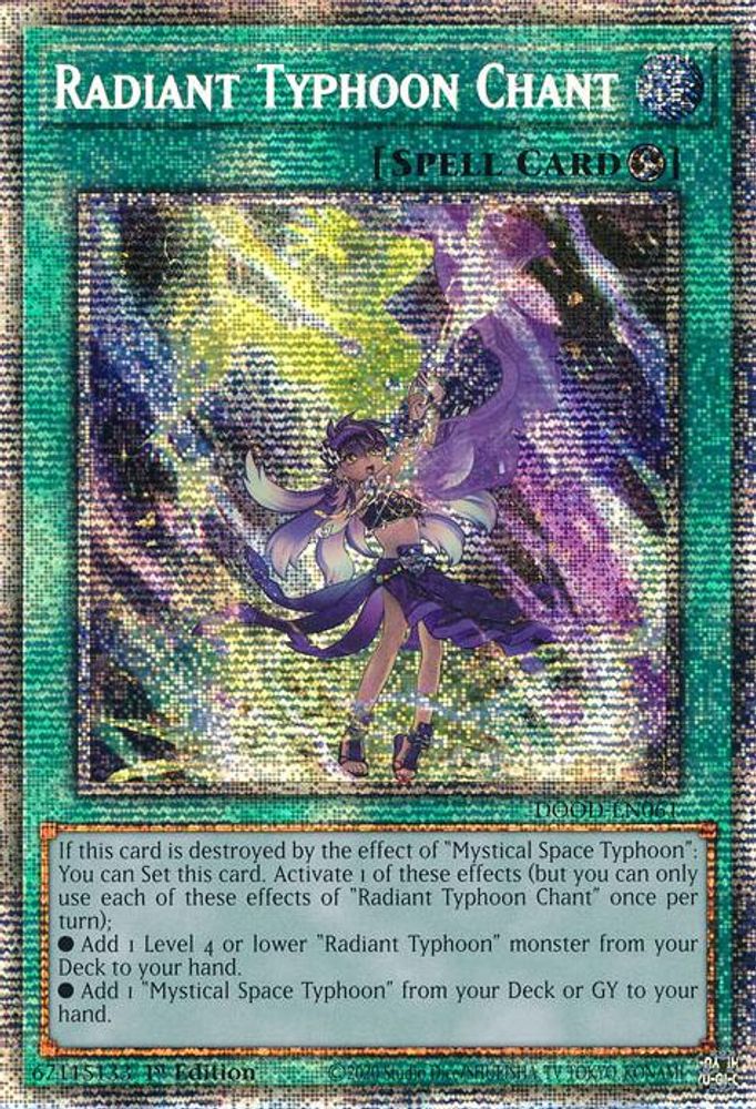 Radiant Typhoon Chant (Starlight Rare) (DOOD-EN061) - Starlight Rare