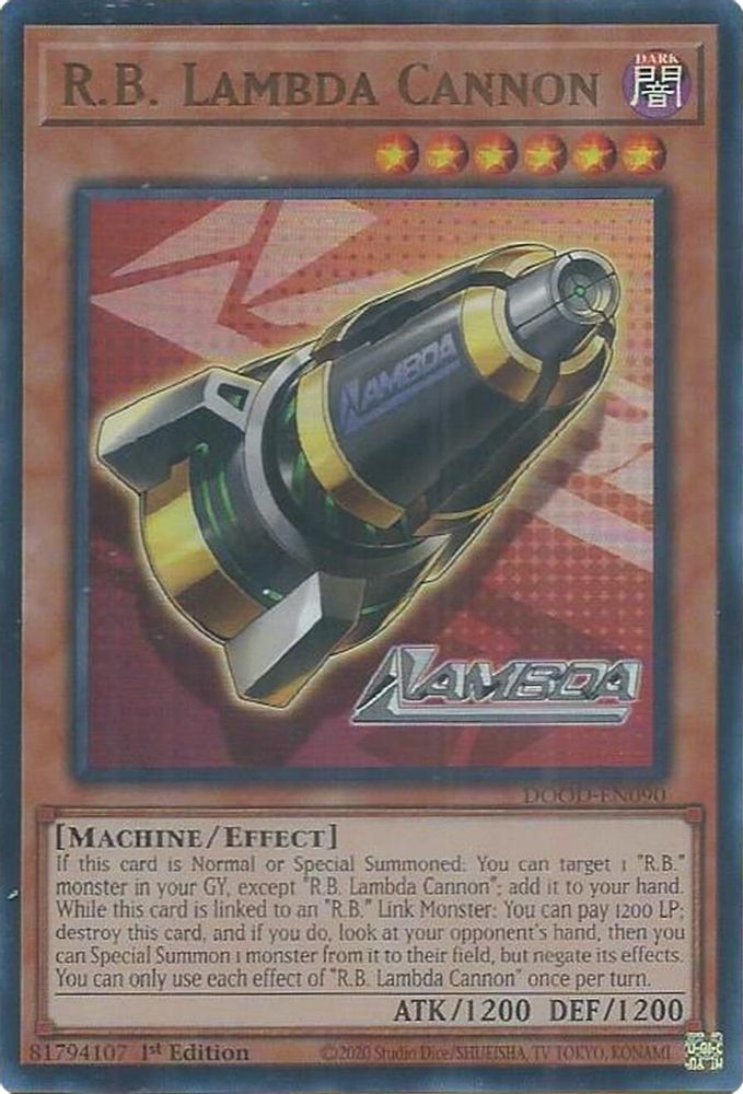 R.B. Lambda Cannon (DOOD-EN090) - Ultra Rare