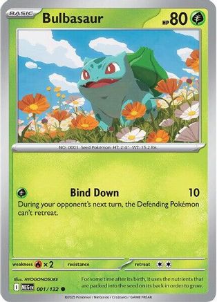 Bulbasaur 001/132  - Common