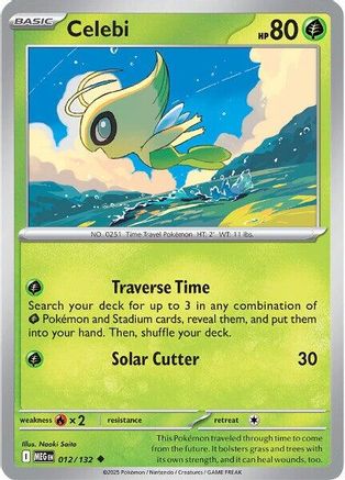 Celebi 012  - Reverse Holofoil - Uncommon