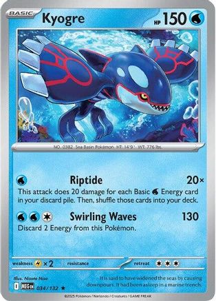 Kyogre 034  - Holofoil - Rare