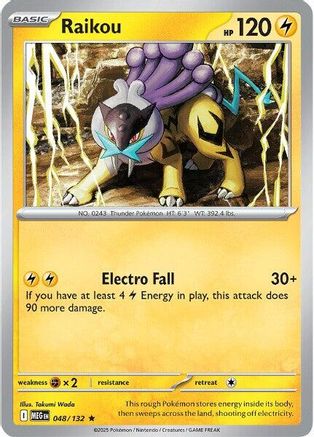 Raikou 048  - Holofoil - Rare