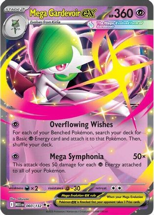 Mega Gardevoir ex 060/132  - Holofoil - Double Rare