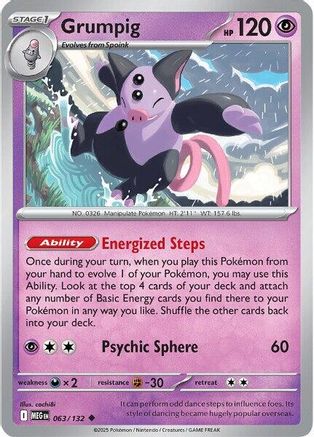 Grumpig 063  - Reverse Holofoil - Uncommon