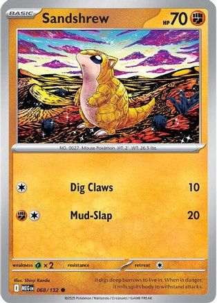Sandshrew 068  - Common