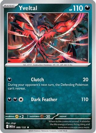 Yveltal 088  - Reverse Holofoil - Rare