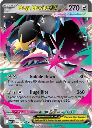 Mega Mawile ex 094/132  - Holofoil - Double Rare