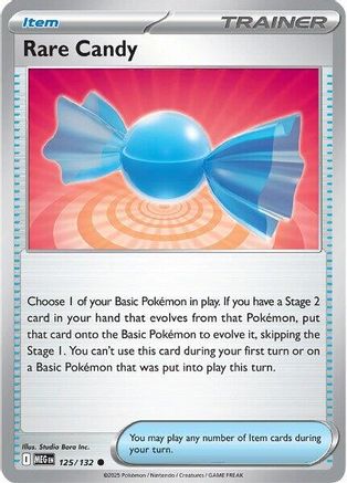 Rare Candy 125/132  - Reverse Holofoil - Common