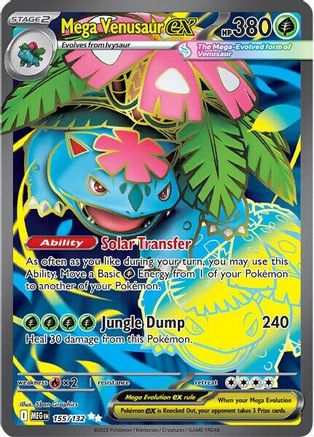 Mega Venusaur ex 155/132  - Holofoil - Ultra Rare