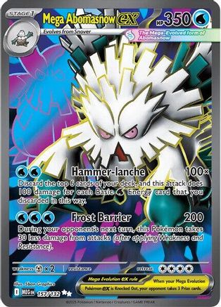 Mega Abomasnow ex 157/132  - Holofoil - Ultra Rare