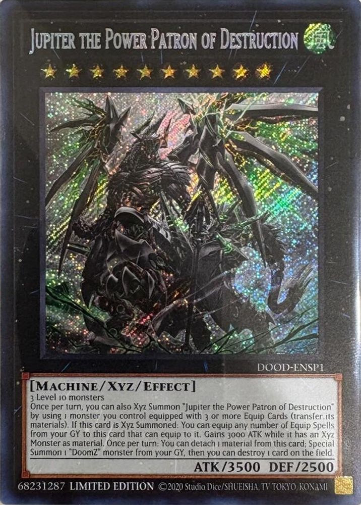 Jupiter the Power Patron of Destruction (SR) (DOOD-ENSP1) (DOOD-ENSP1) - Secret Rare