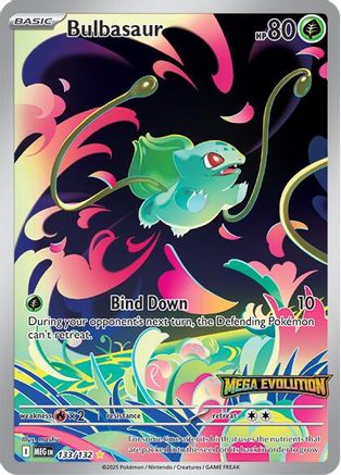 Bulbasaur (Mega Evolution Stamped) 133/132  - Holofoil - Illustration Rare