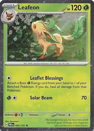 Leafeon (Cosmos Holo) 005/131  - Holofoil - Rare