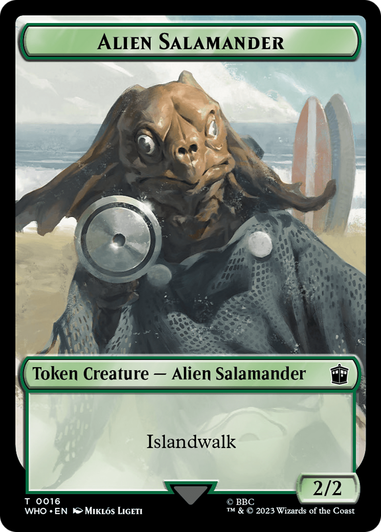 Alien // Jeton double face Alien Salamandre [Doctor Who Tokens] 