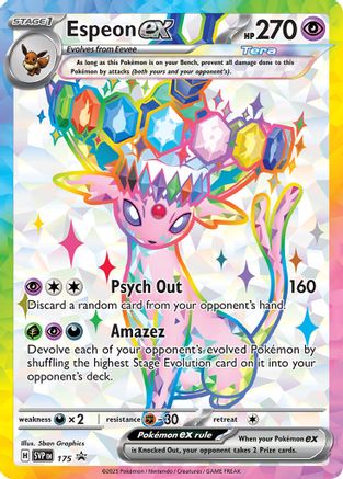 Espeon ex - 175 SVP  - Holofoil - Promo