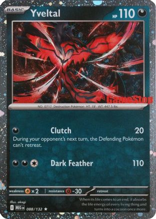 Yveltal (Game Stop) 088  - Holofoil - Rare