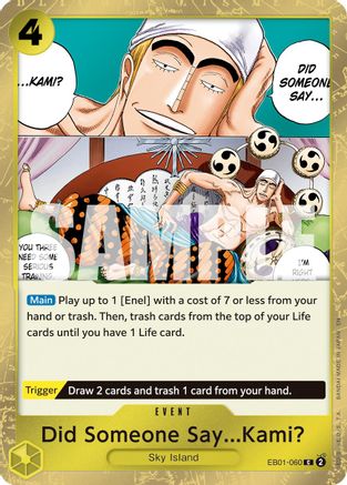 Did Someone Say...Kami? (Pirate Foil) (EB01-060) - Common