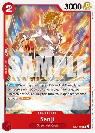 Sanji - ST21-003 (Reprint) (ST21-003) - Common