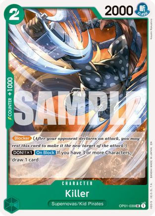 Killer (Reprint) (OP01-039) - Uncommon