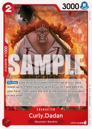 Curly.Dadan (Reprint) (OP02-005) - Uncommon
