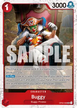 Buggy - OP03-008 (Pirate Foil) (OP03-008) - Uncommon