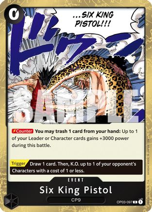 Six King Pistol (Reprint) (OP03-097) - Rare
