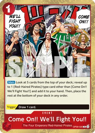 Come On!! We'll Fight You!! (Reprint) (OP09-020) - Rare