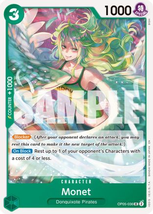 Monet (Reprint) (OP05-036) - Uncommon