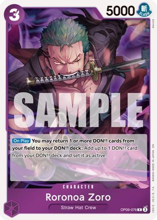Roronoa Zoro - OP09-076 (OP09-076) - Rare