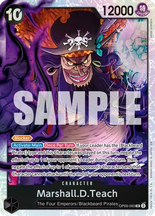 Marshall.D.Teach - OP09-093 (Reprint) (OP09-093) - Super Rare