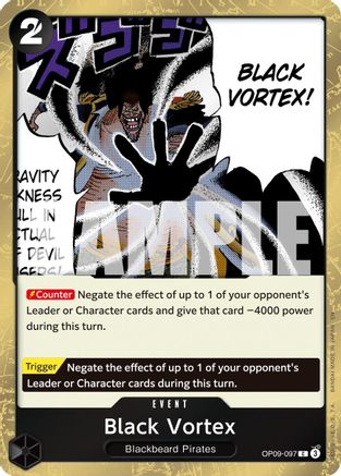Black Vortex (Pirate Foil) (OP09-097) - Common