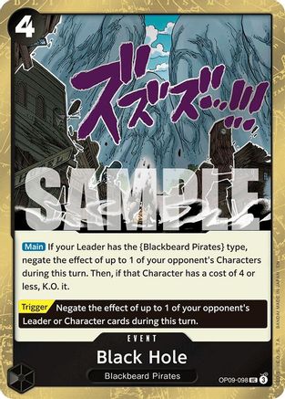 Black Hole (Pirate Foil) (OP09-098) - Uncommon