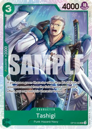 Tashigi (Reprint) (OP10-032) - Super Rare