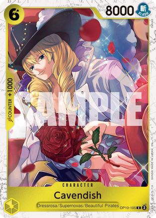 Cavendish - OP10-105 (Pirate Foil) (OP10-105) - Common