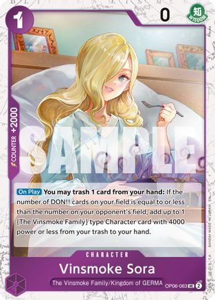 Vinsmoke Sora (Pirate Foil) (OP06-063) - Uncommon