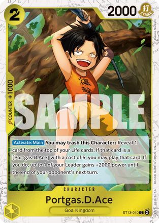 Portgas.D.Ace - ST13-010 (Pirate Foil) (ST13-010) - Common