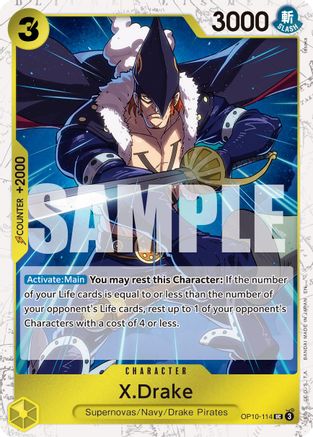 X.Drake (Pirate Foil) (OP10-114) - Uncommon