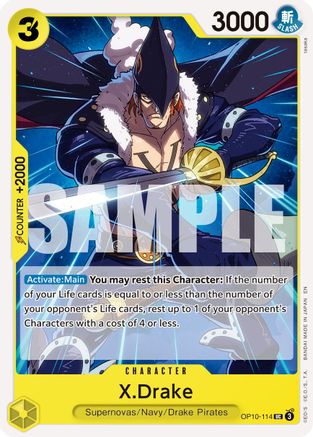 X.Drake (Reprint) (OP10-114) - Uncommon
