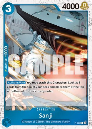 Sanji - P-068 (Pirate Foil) (P-068) - Promo