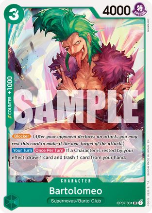 Bartolomeo (Reprint) (OP07-031) - Uncommon
