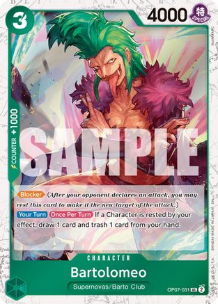 Bartolomeo (Pirate Foil) (OP07-031) - Uncommon