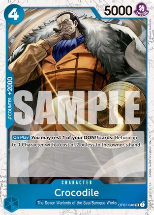 Crocodile - OP07-040 (Pirate Foil) (OP07-040) - Uncommon