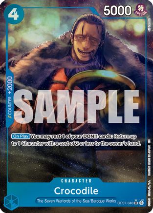 Crocodile - OP07-040 (Alternate Art) (OP07-040) - Uncommon