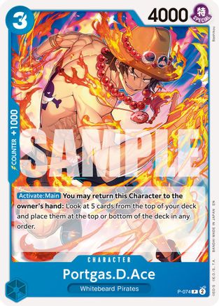 Portgas.D.Ace - P-074 (Reprint) (P-074) - Promo