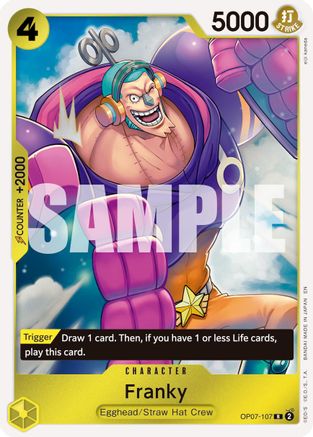 Franky - OP07-107 (Reprint) (OP07-107) - Rare